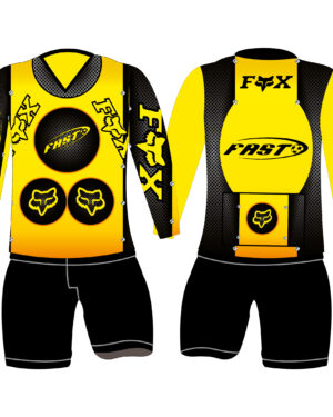 Uniforme-Ciclismo-Marca-FAST-Amarillo